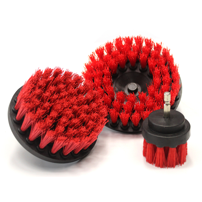 MaxShine Drill Carpet Brush Combo - 2", 4", 5"