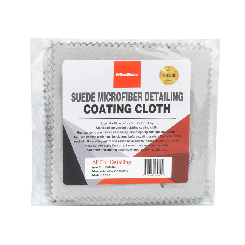 MaxShine Suede Coating Cloth 4"x 4" (10pcs/pack)