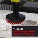 Drill Carpet Brush Combo - 2", 4", 5"