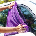 MaxShine Mini Purple Duo Twisted Drying Towel - 24" x 20" (1200GSM)