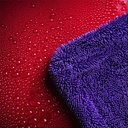MaxShine Purple Duo Twisted Loop Drying Towel - 24" x 36" (1200GSM)