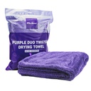 MaxShine Purple Duo Twisted Loop Drying Towel - 24" x 36" (1200GSM)