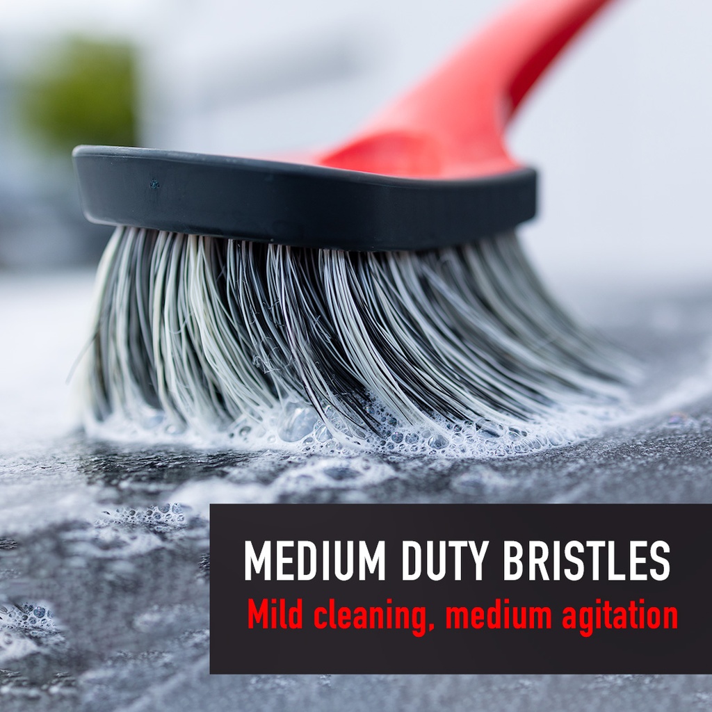 Soft Grip Tire & Wheel Cleaning Brush-Long Handle