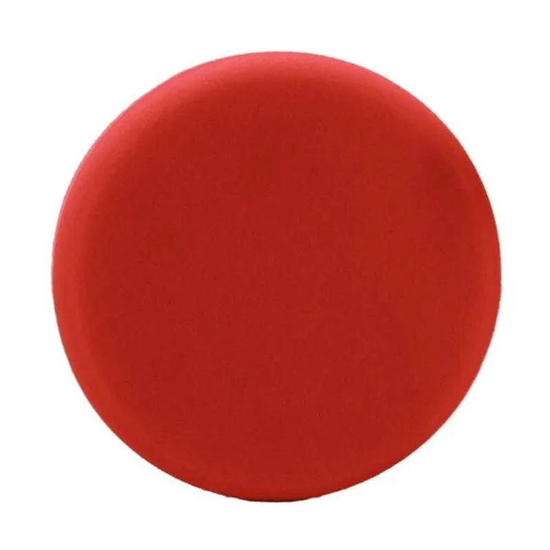 MaxShine Red Flat Foam Finishing Pad 6"