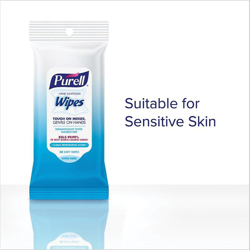 PURELL Hand Sanitizing Wipes, Clean Refreshing Scent, 20CT Hand Wipes Pack