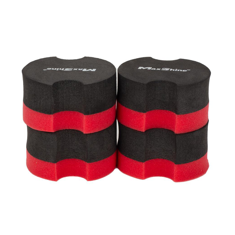 MaxShine Foam Waxing Applicator-Rubber Backed-4 pk.