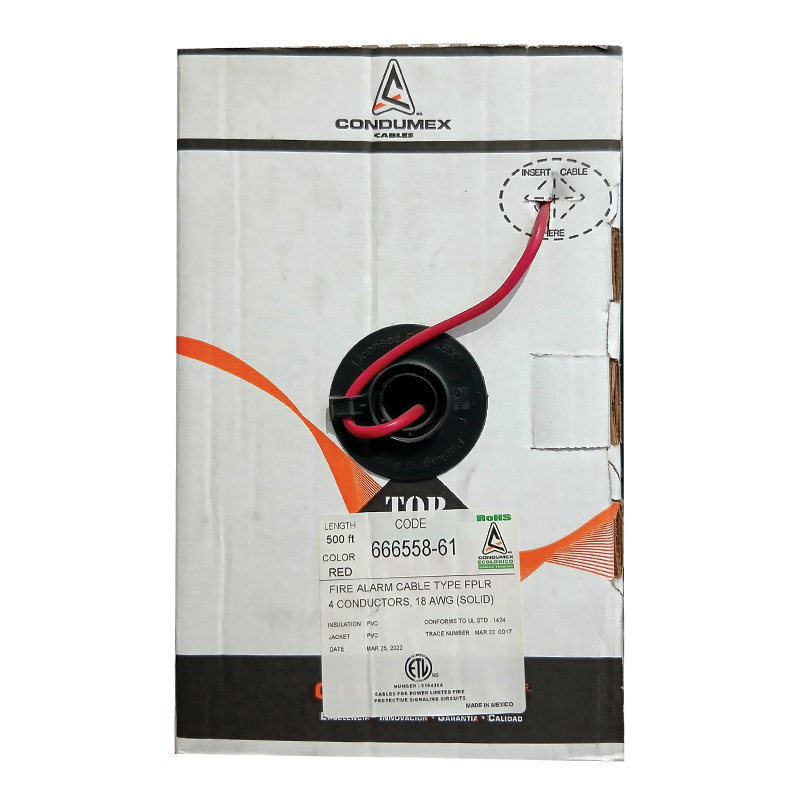 Fire Alarm Cable 4 Wire 18AWG (500ft roll)