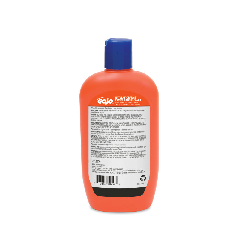 GOJO® Natural Orange Pumice Hand Cleaner 14 fl oz Squeeze Bottle