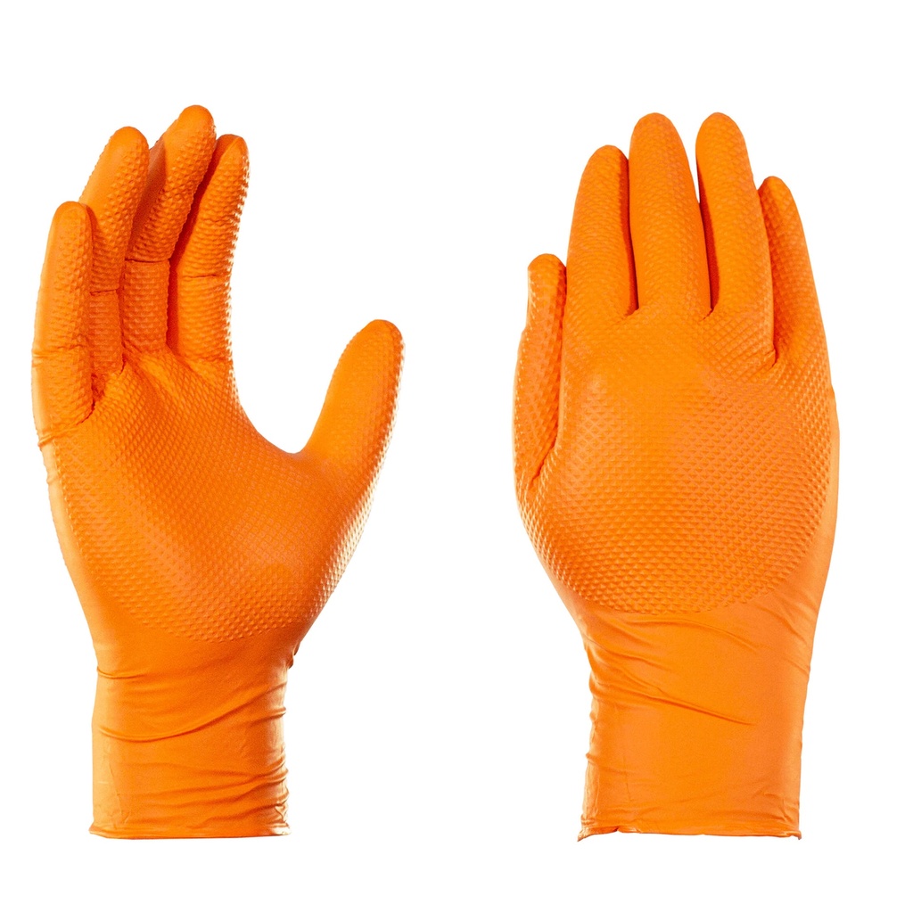 Gloveworks® HD Orange Nitrile Industrial Gloves (100/Box)