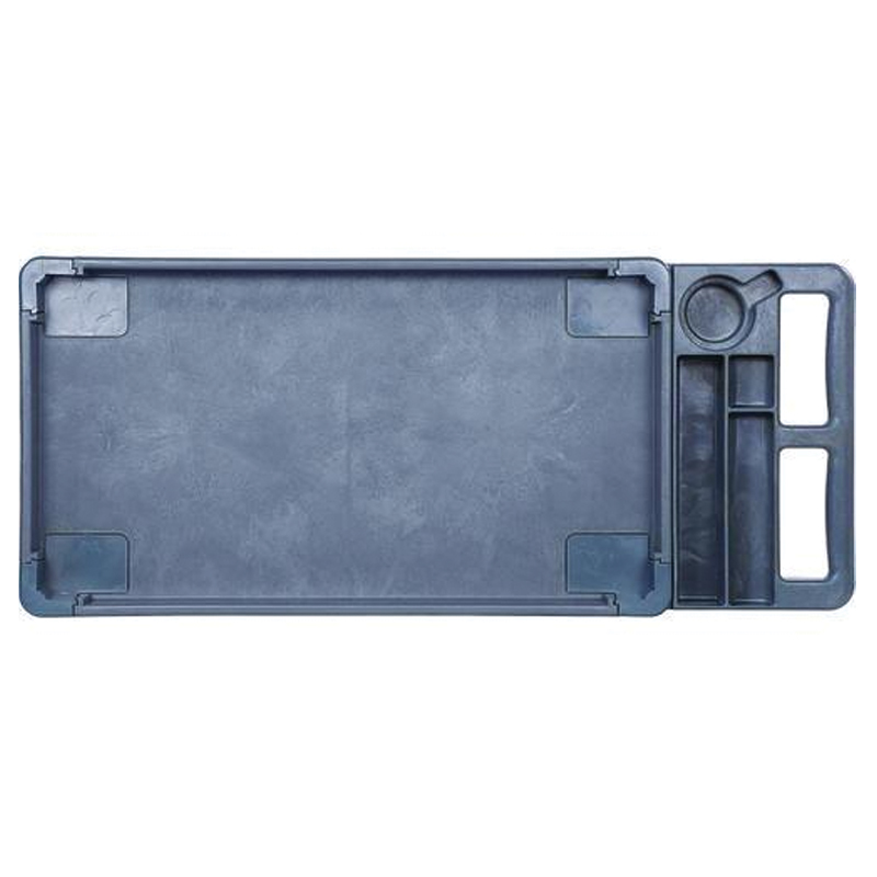 Boardwalk® Two-Shelf Utility Cart, 500 lb Capacity, 17.25" x 40" x 33.5", Gray