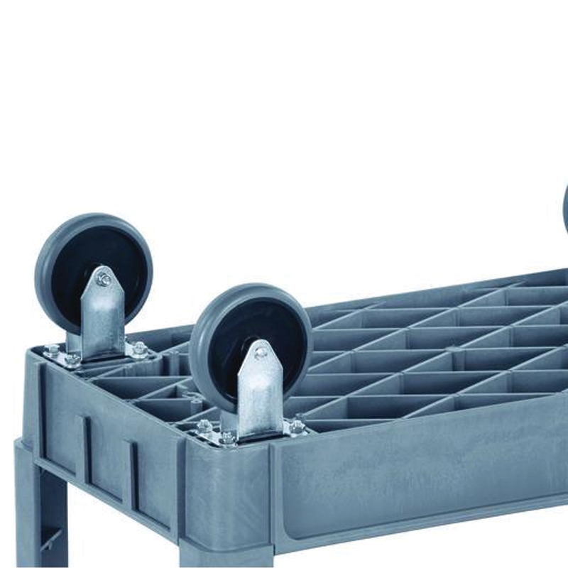 Boardwalk® Two-Shelf Utility Cart, 500 lb Capacity, 17.25" x 40" x 33.5", Gray