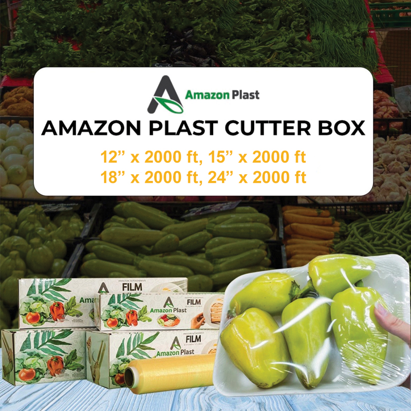 Food Grade Plastic Wrap - 2,000ft Cutter Box