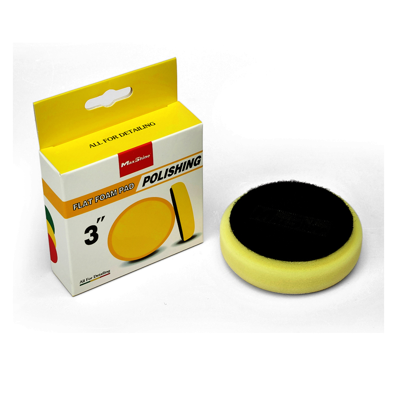 MaxShine Yellow Flat Foam Polishing Pad 3"