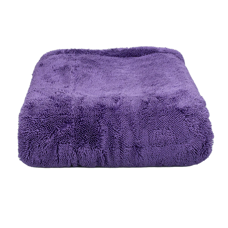 MaxShine Mini Purple Duo Twisted Drying Towel - 20" x 24" (1200GSM)