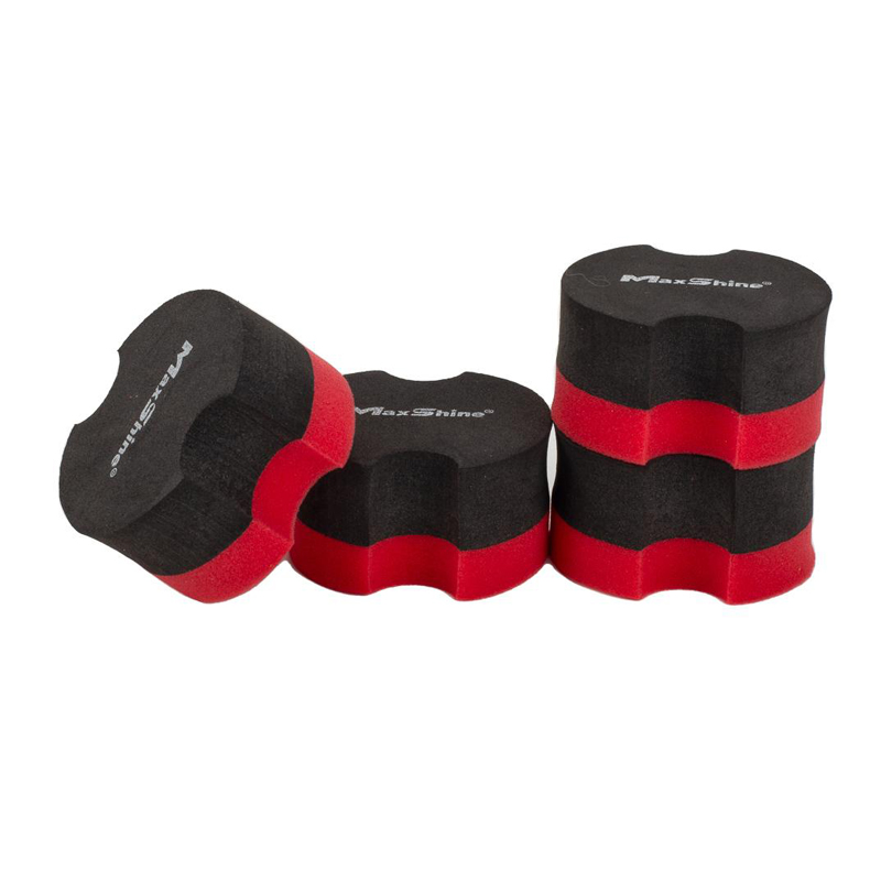 MaxShine Foam Waxing Applicator-Rubber Backed-4 pk.