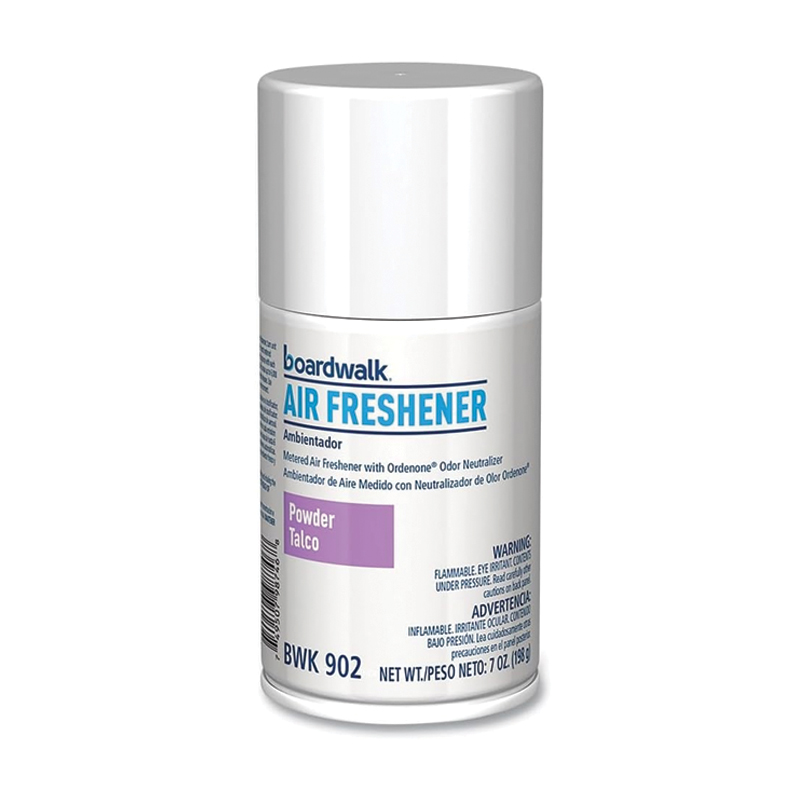 Boardwalk® Metered Air Freshener Refill, Powder Mist Scent, 7 oz Aerosol Spray