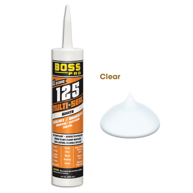 [142899] BOSS 125 MULTI-SEAL Construction Sealant - Clear - 9.5 oz