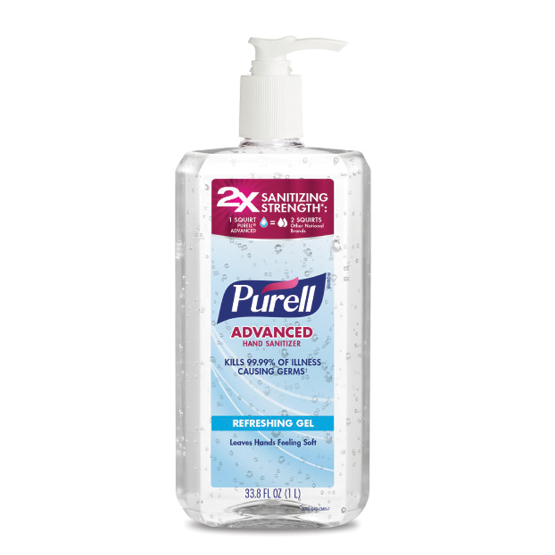[GOJ 3080-04-CMR] PURELL® Advanced Hand Sanitizer Refreshing Gel 1L Pump Bottle