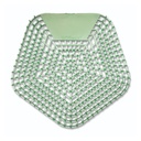 Boardwalk® Anti-Splash Urinal Screen - Cucumber Twist, Green, 10/Box